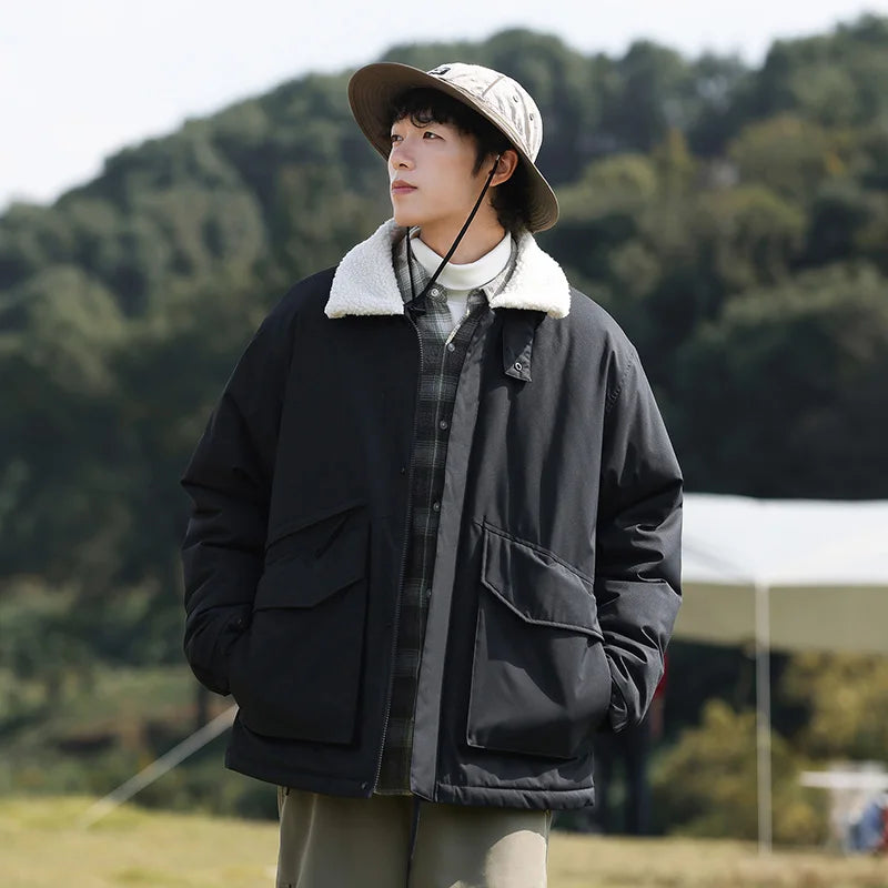 Sherpa Fur-Design Jacket for Extra Warmth and Style