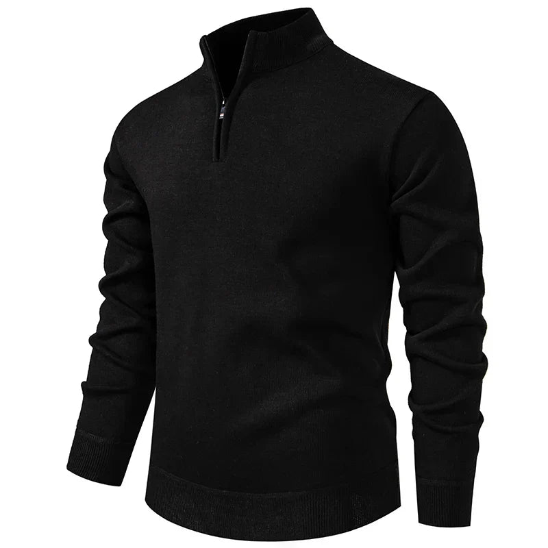 Calleron | Luxurious Elevated Quarter-Zip Sweater for Stylish Comfort