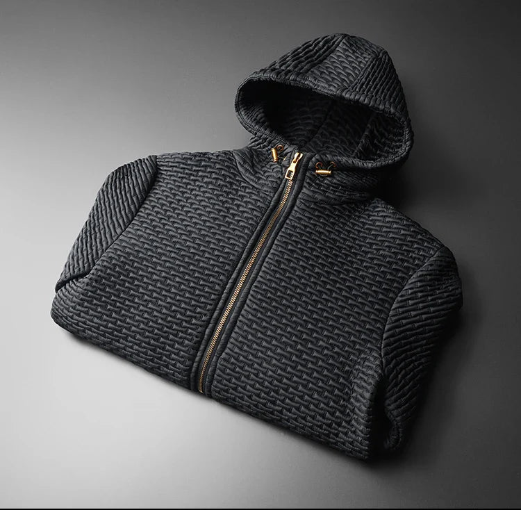 Elegant and Comfortable Black Micro-Quilt Jacket