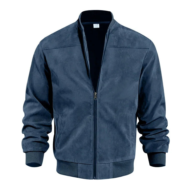 Noah - Luxe Suede Bomber Jacket for a Stylish and Comfortable Look