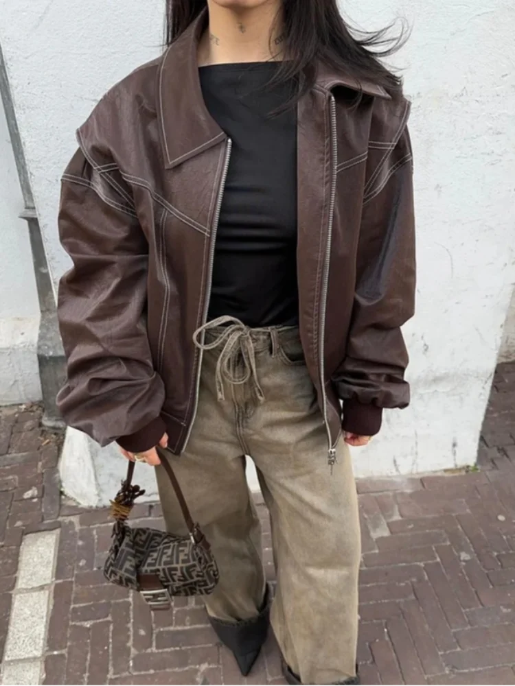 Sumaya | Elegant Leather Jacket Bold Version