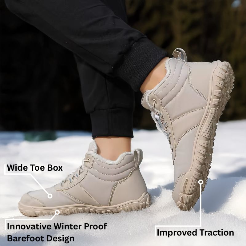 Terra Bound Unisex Non-Slip Waterproof Winter Shoes for a Carefree Barefoot Experience