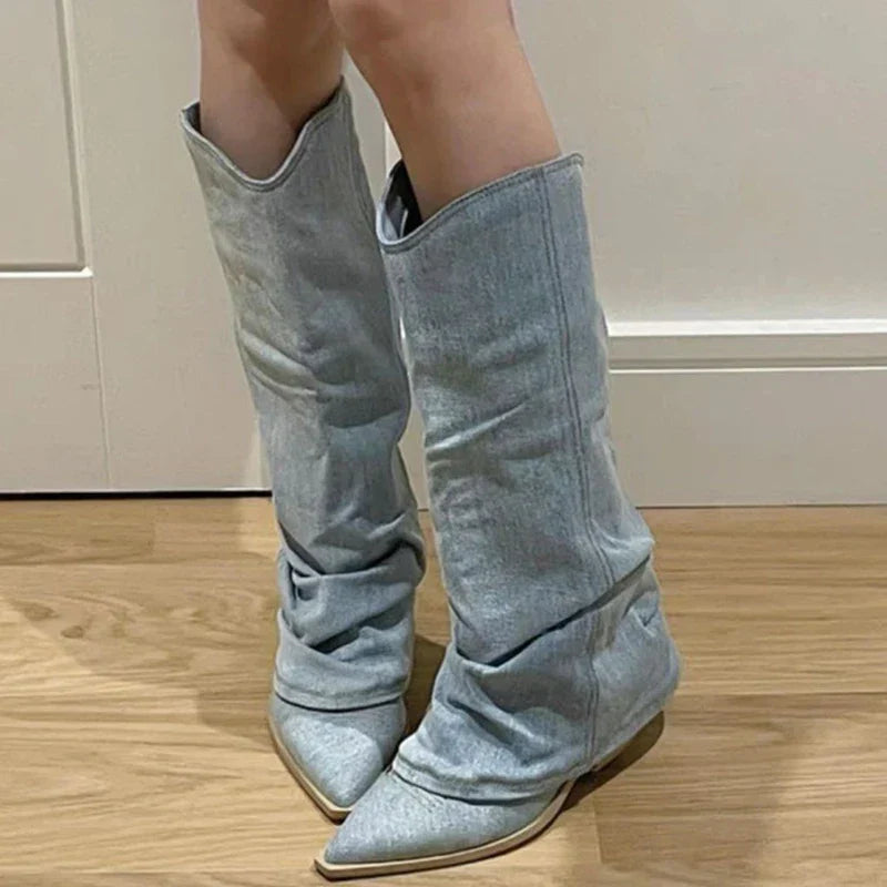 Casual Women's Jean Riders Boots – Elegant and Comfortable