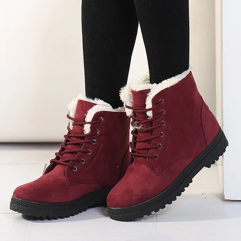 Chic Women's Ankle Boots – Comfortable & Warm for Winter