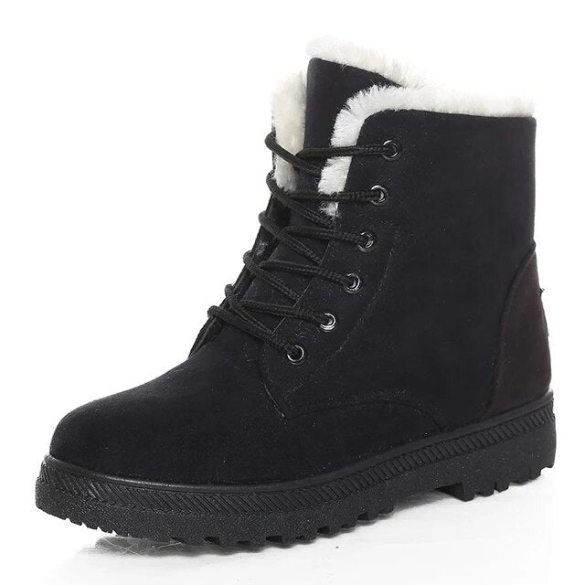 Chic Women's Ankle Boots – Comfortable & Warm for Winter