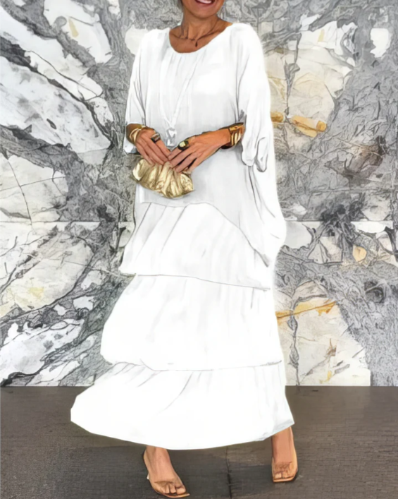 Caroline: Timeless, Elegant Flowing Maxi Dress