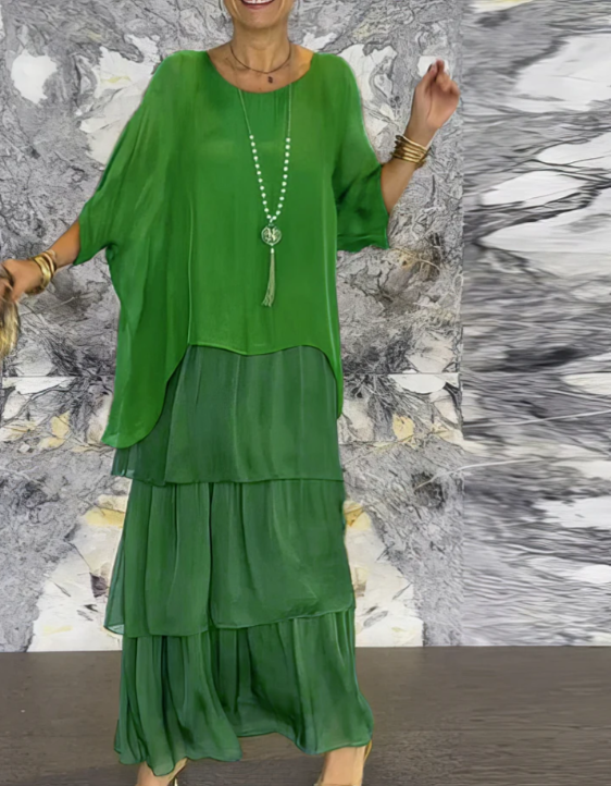 Caroline: Timeless, Elegant Flowing Maxi Dress