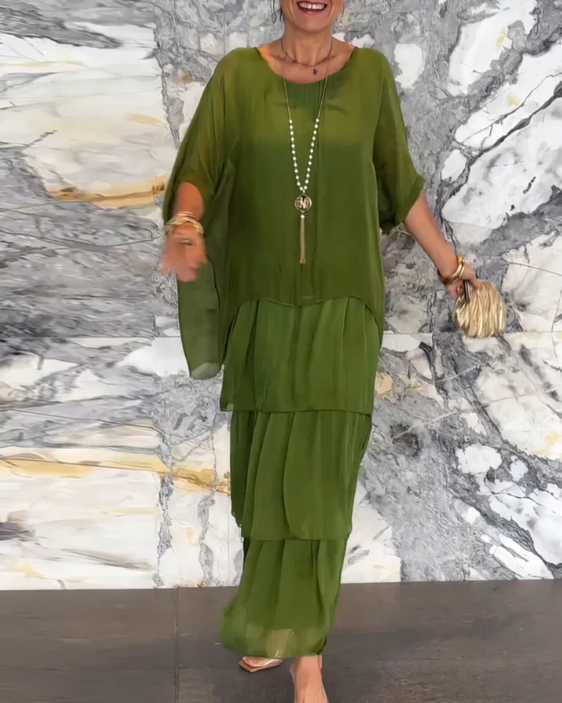Caroline: Timeless, Elegant Flowing Maxi Dress