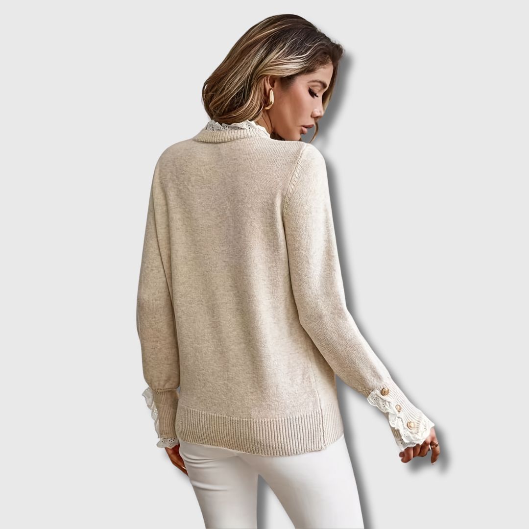 Sonia – Elegant Lace Detail Sweater