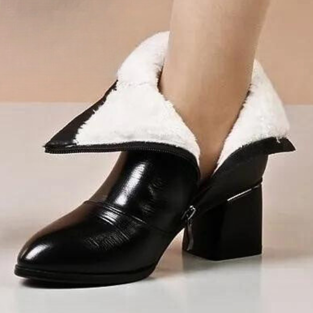 Textured Block Heel Shoes for Women – Elegant and Comfortable