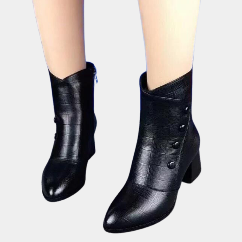 Textured Block Heel Shoes for Women – Elegant and Comfortable