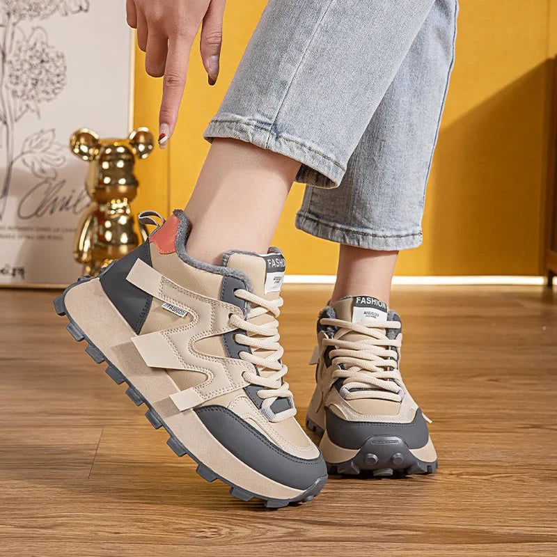 Women's Ankle Boots with Cushioned Insole – Warm and Stylish for Winter