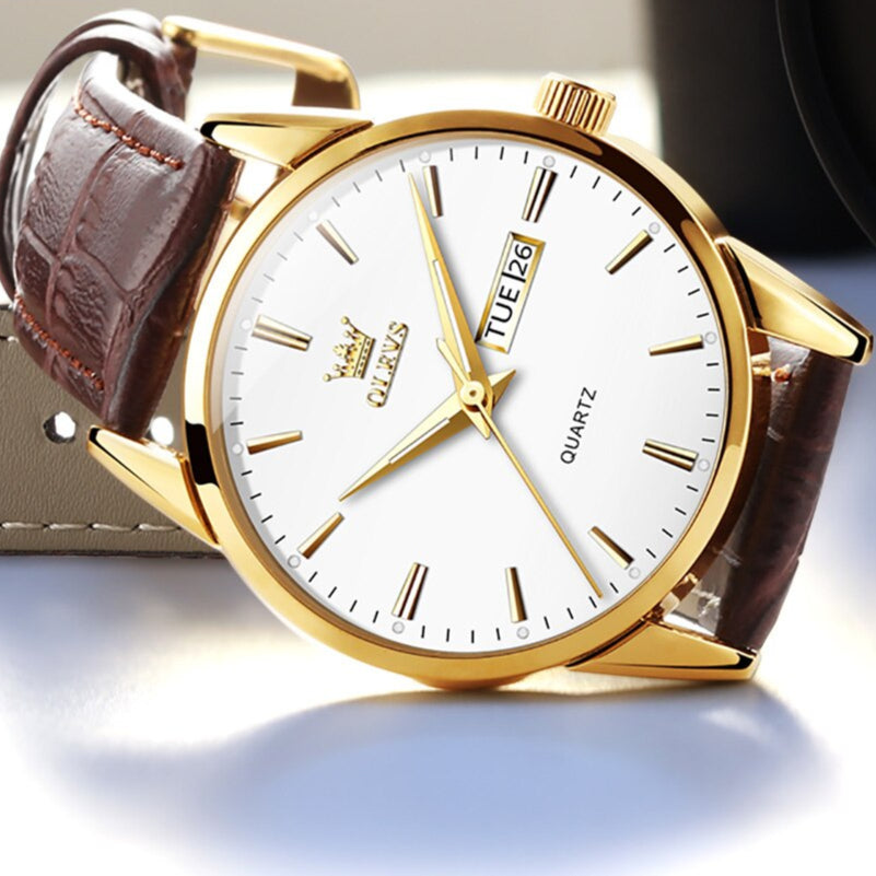 Luxury Business Leather Watch for Sophisticated Style