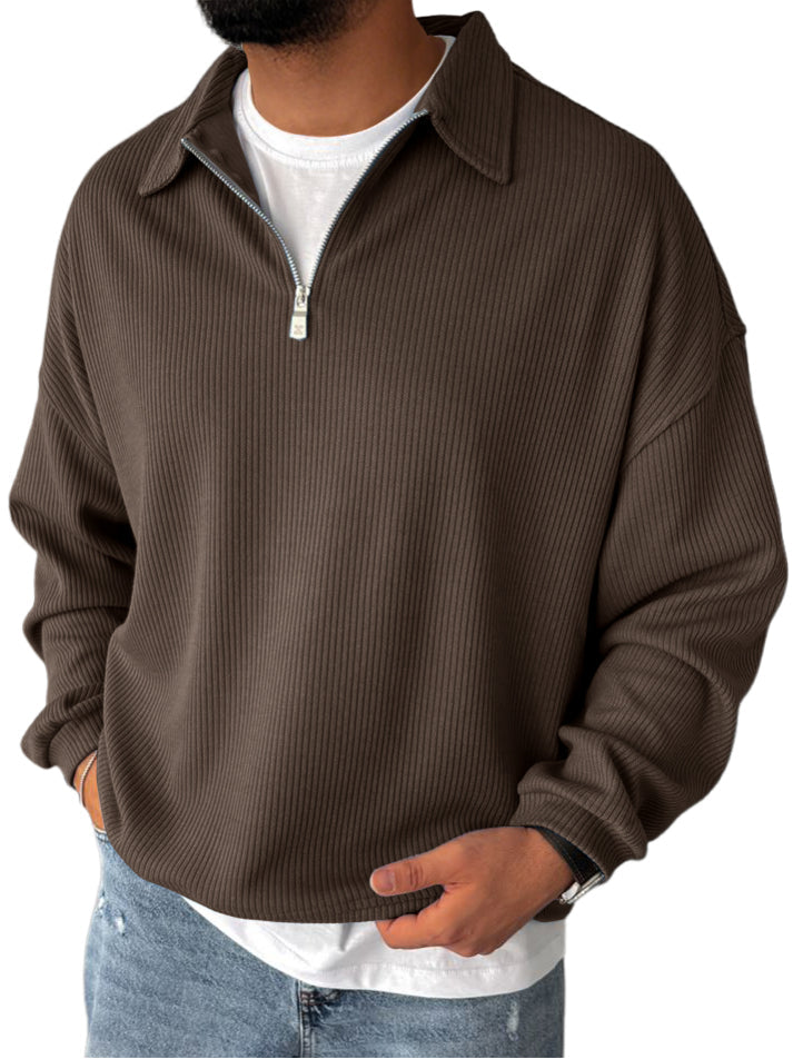 Racel | Long-Sleeve Zip Sweater for Comfort and Style
