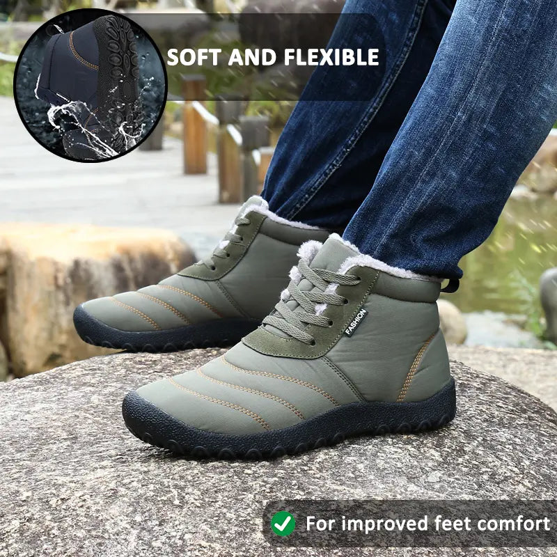 Gelanche Men's Waterproof Ankle Boots – Ultra Comfortable & Supportive Footwear