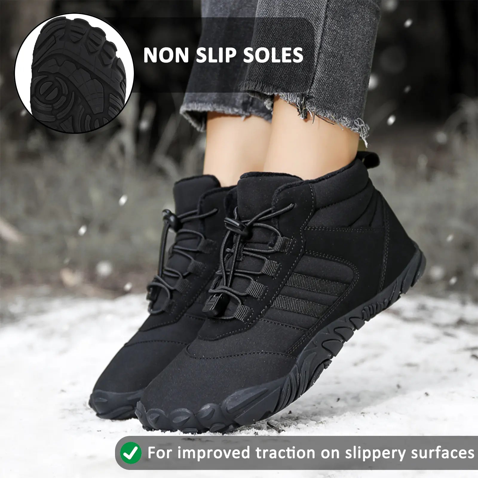 Men's Waterproof Sandals for Barefoot Walking – Comfort and Support in Winter Adventures