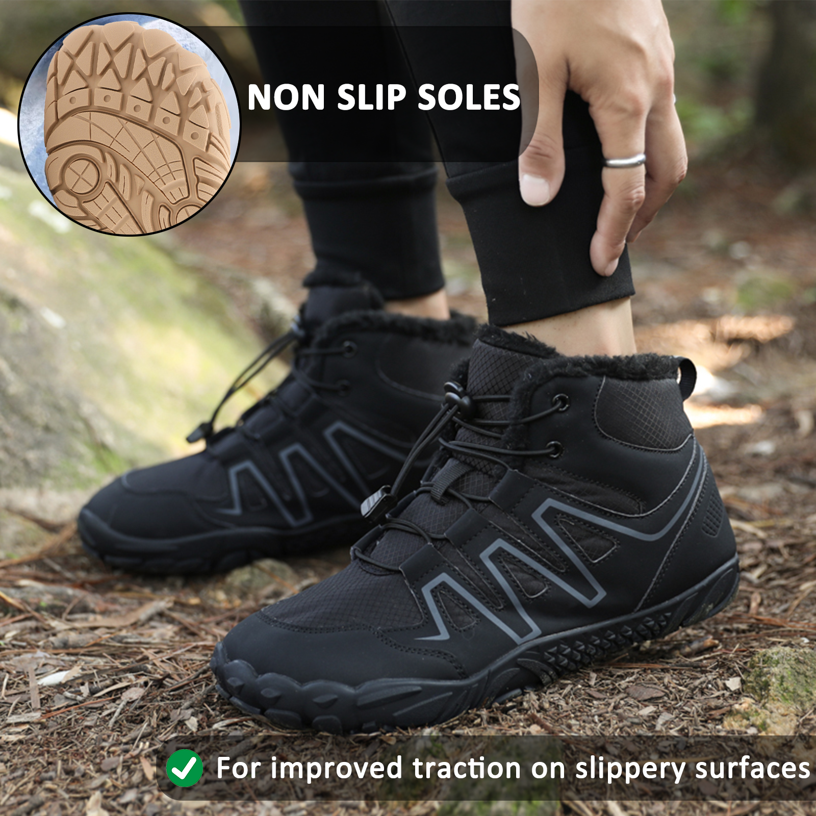 High Waterproof Unisex Snow Boots – Comfortable and Non-Slip