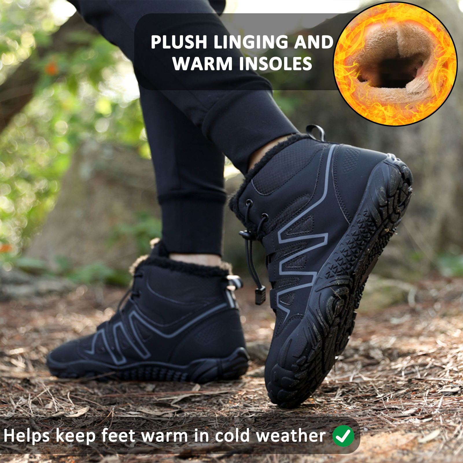 High Waterproof Unisex Snow Boots – Comfortable and Non-Slip