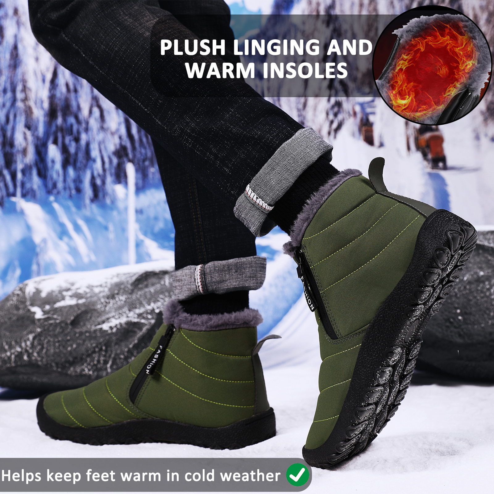 Unisex Waterproof Hiking Shoes - Comfort and Safety with Non-slip Sole