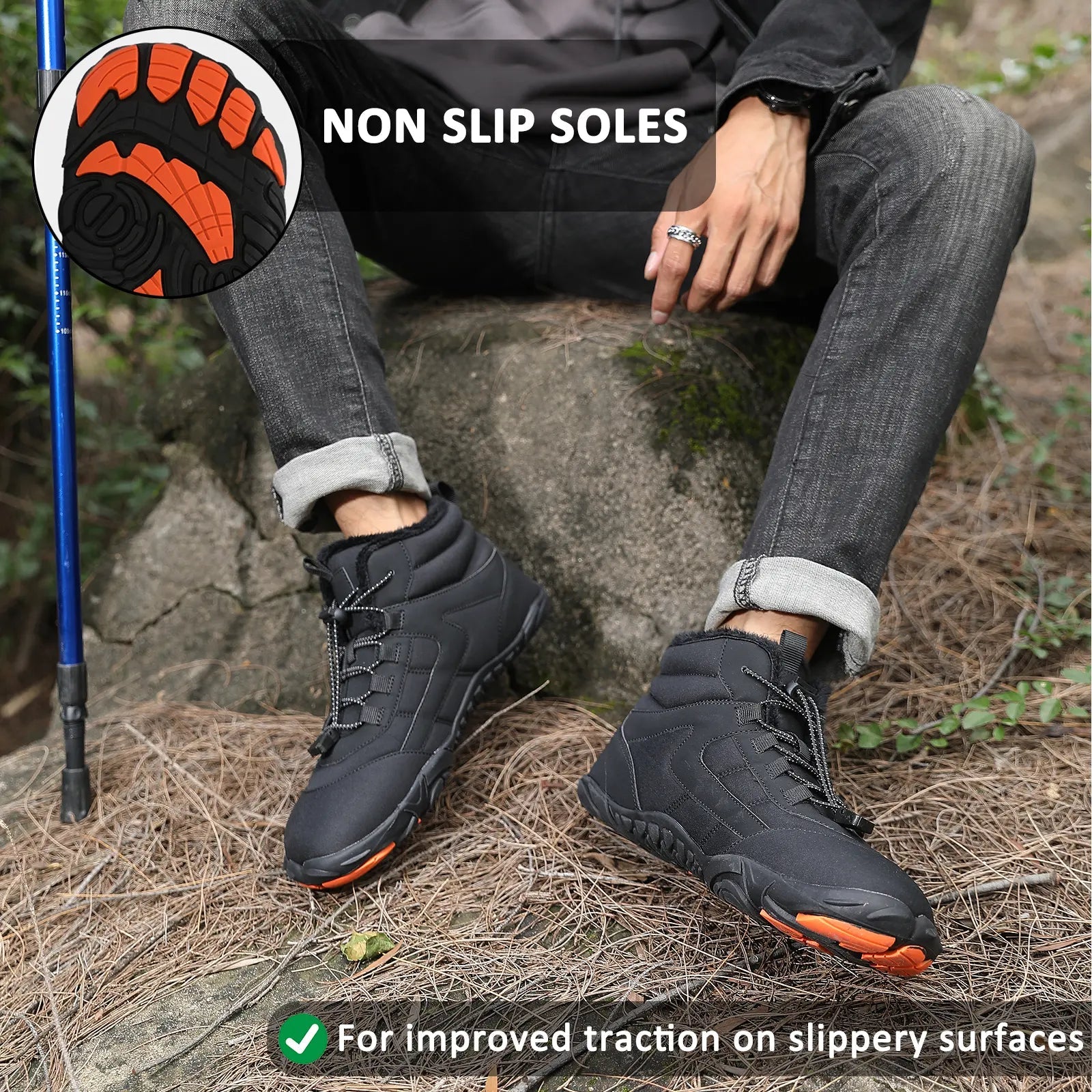 Unisex Waterproof Hiking Shoes – Warm and Thick Comfort