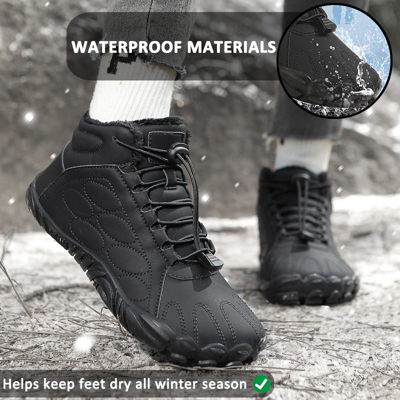 Mid-calf waterproof winter boots for men and women – comfort and support assured