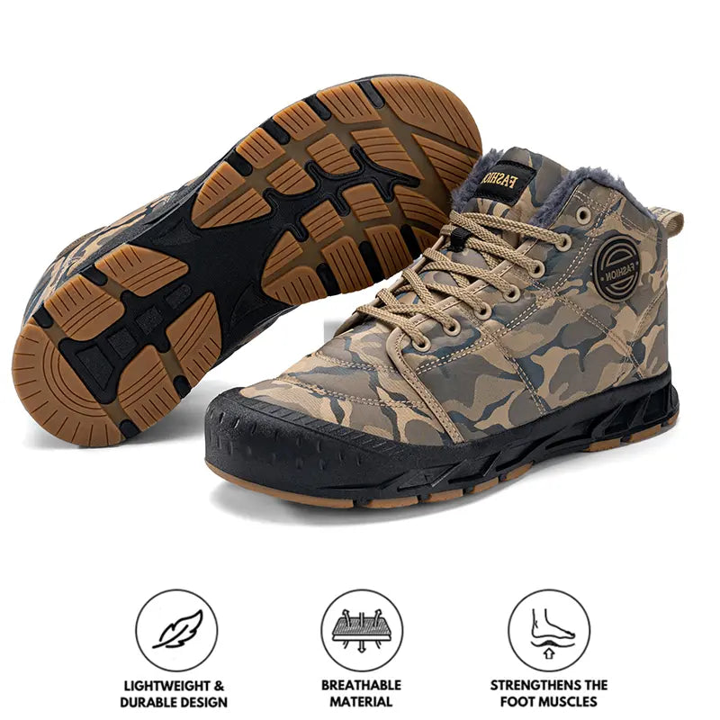 Waterproof winter leather shoes for men – Ideal warm comfort for your outdoor adventures