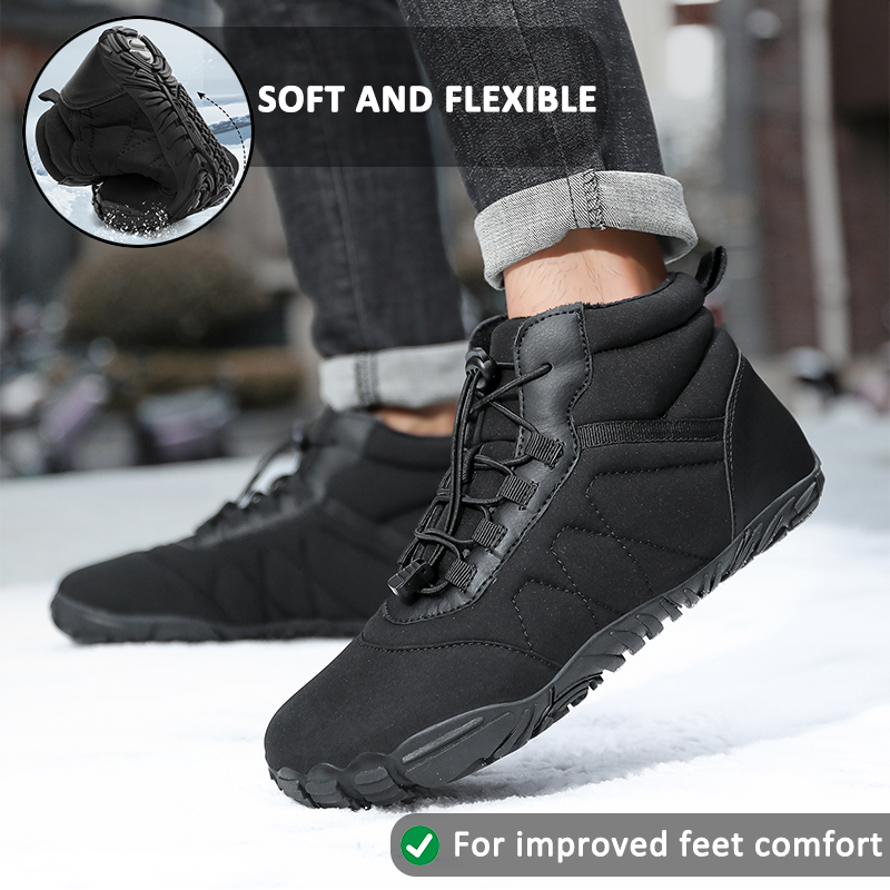 Waterproof winter leather shoes for men and women – Comfortable and non-slip