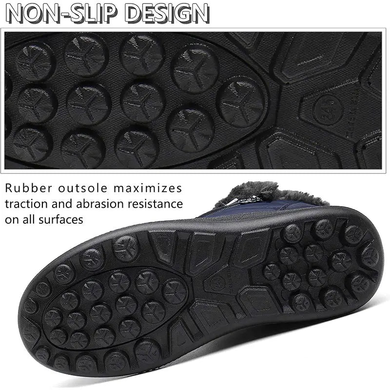 Waterproof winter leather shoes for women – Comfortable and stylish