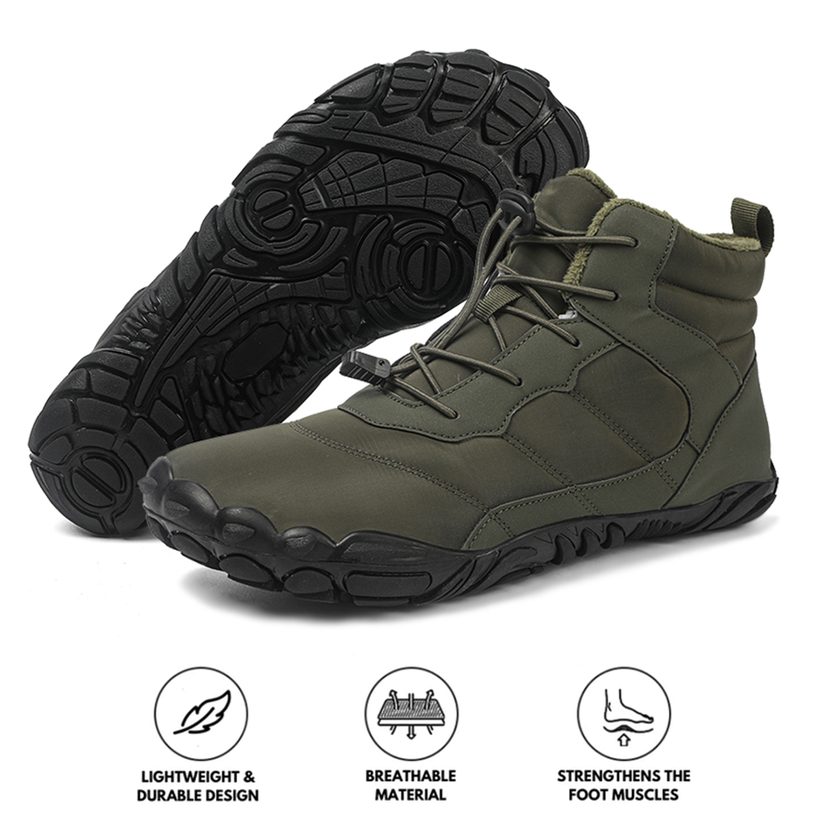 Waterproof winter hiking boots for men and women – comfortable and supportive design