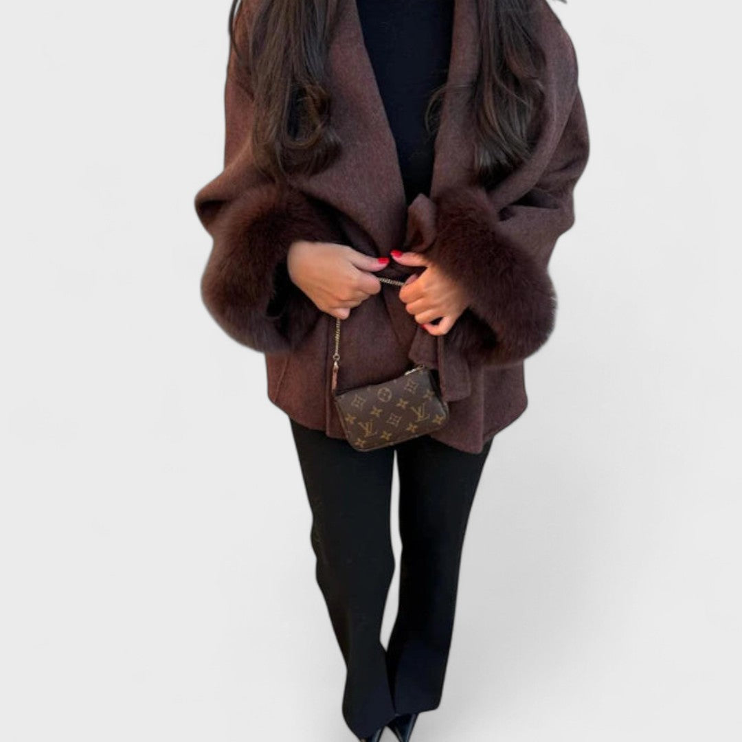 Emy – Timeless Elegance with Eco-Friendly Faux Fur Coat