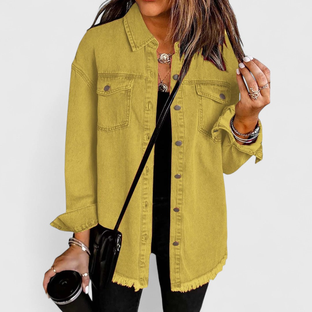 Kristin - Timeless Classic Denim Jacket for Effortless Style
