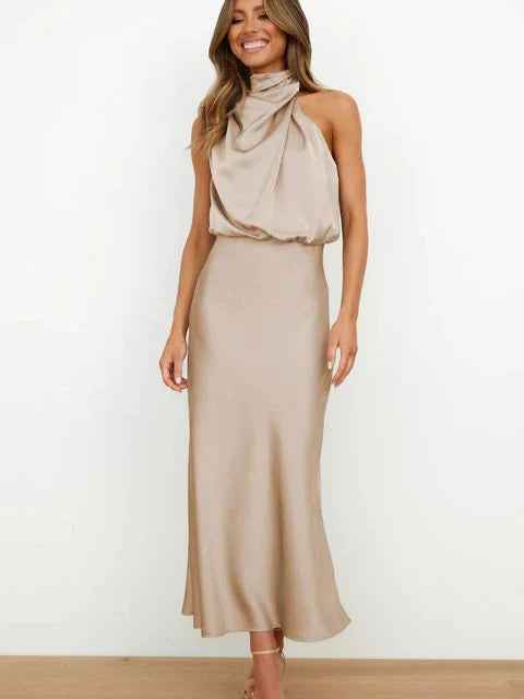 Off-Shoulder Midi Dress - Elegant, Flowy & Timeless