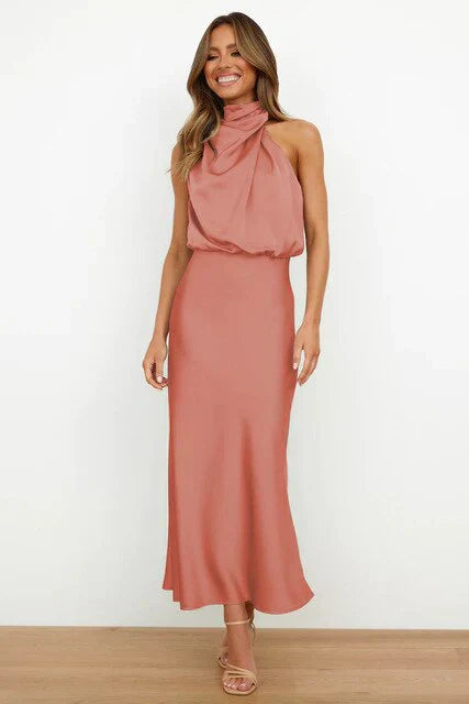 Off-Shoulder Midi Dress - Elegant, Flowy & Timeless