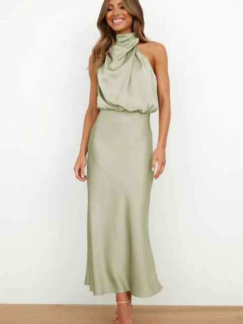 Off-Shoulder Midi Dress - Elegant, Flowy & Timeless