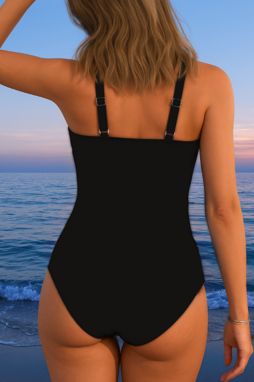 Timeless Wrap One Piece Swimsuit | Colorful Luxury Fit