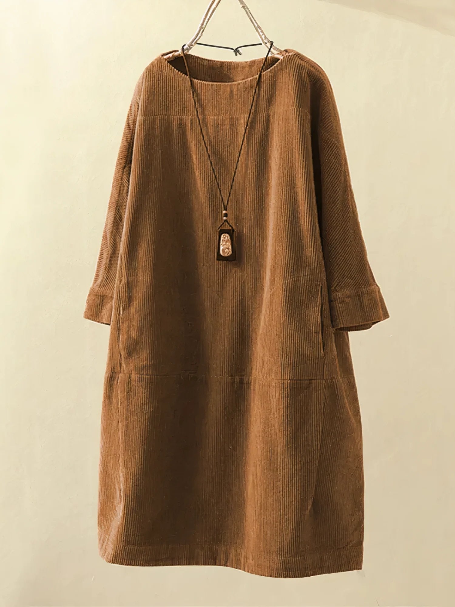 Zophie™ - Relaxed Vintage Cord Dress 3