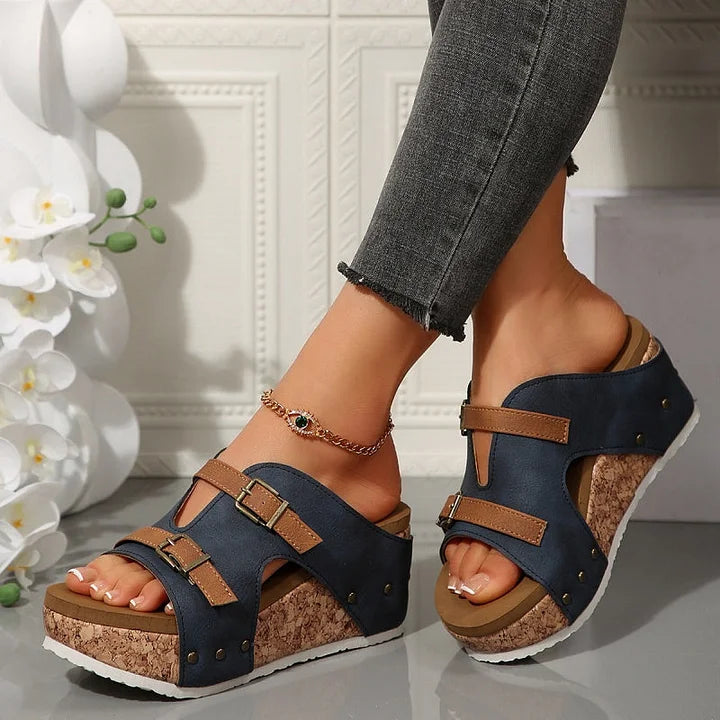 Serhat Stylish and Comfortable Orthopedic Sandals - Combining Style and Comfort with Platform and Wedge