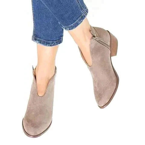 Quest - Elegant Casual Ankle Zip Boots