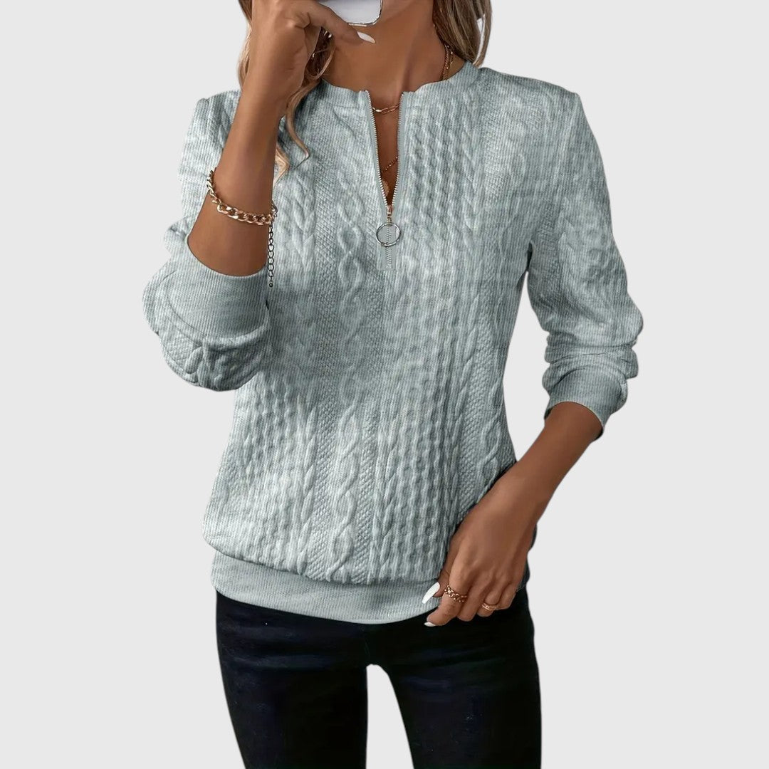 Josine - Chic and Cozy Zip-Up Sweater for a Stylish Look