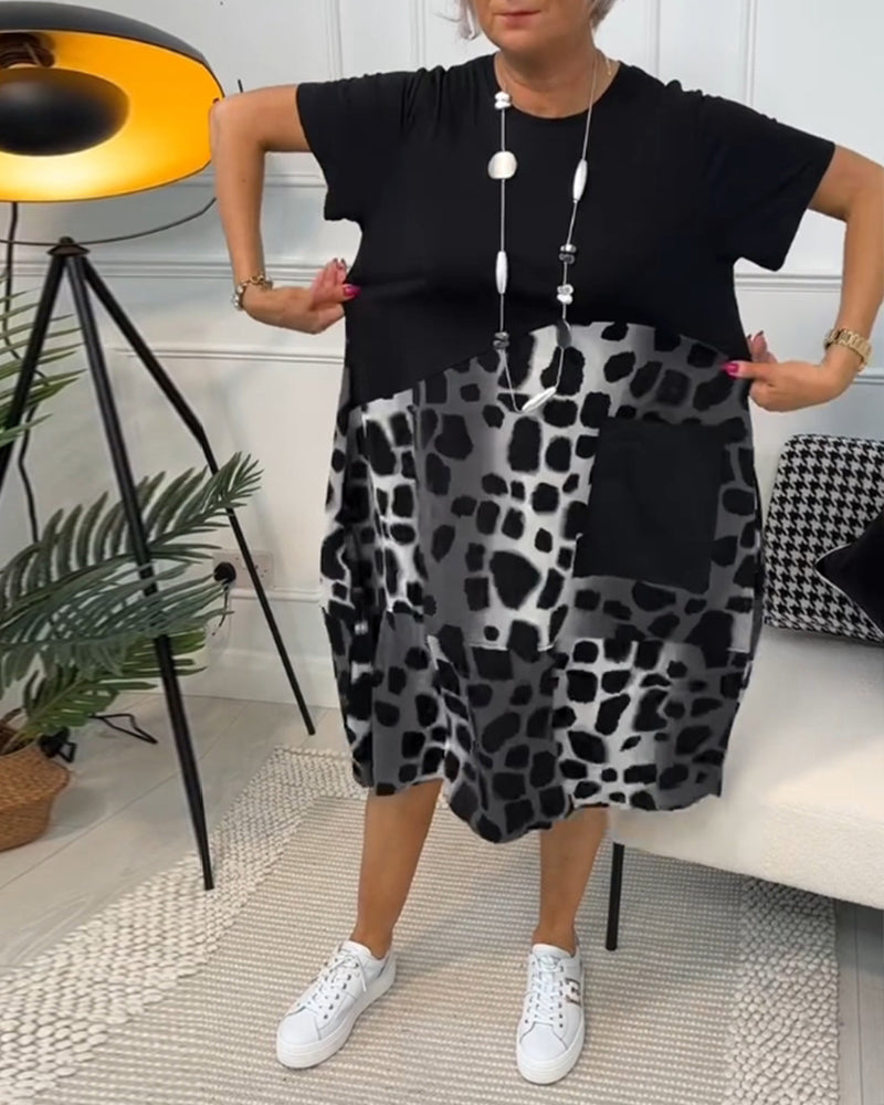 Airy Summer Dress with a Flattering Round Neckline