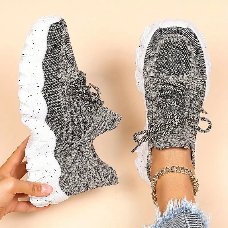 Luisa – Breathable Chunky-Knit Sneakers for All-Day Comfort