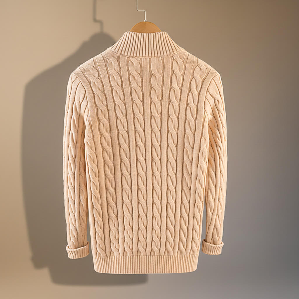 Timeless Trend Sweater: Henry Prestige Cable Knit Sweater