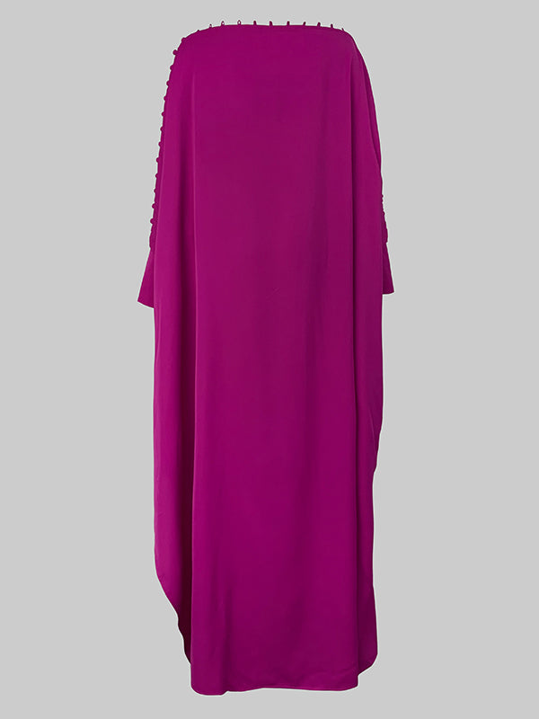 Women’s Loose Fit Button Detail Maxi Dress