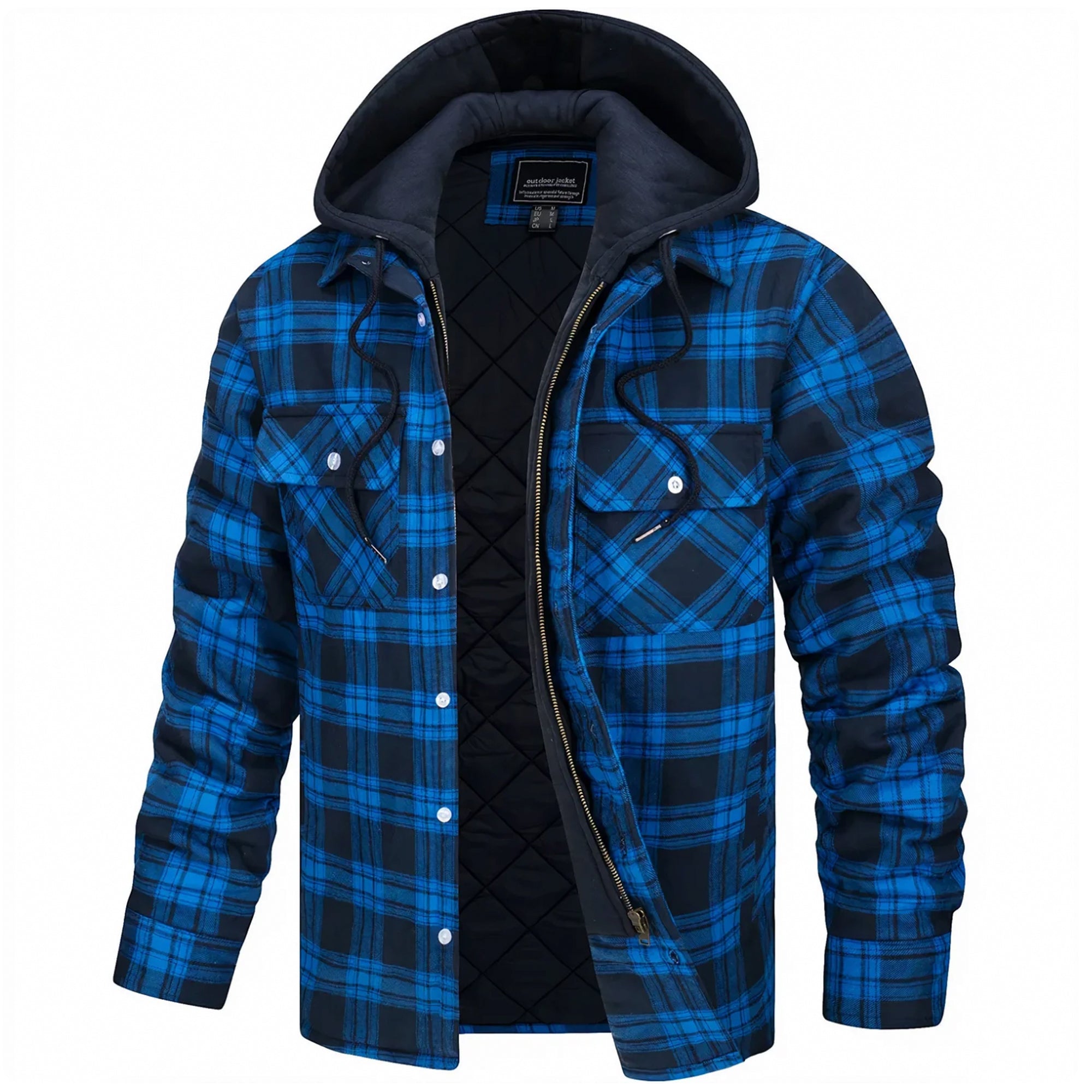 Parker - Funky Checked Hooded Jacket for a Stylish Look