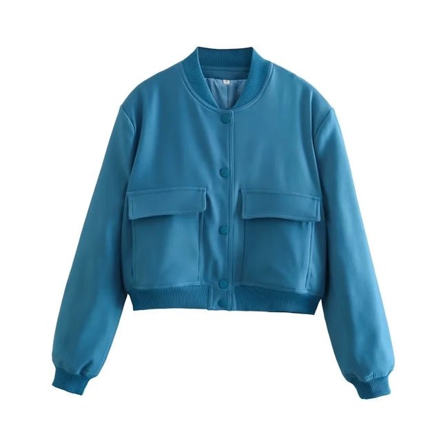 Women's Cropped Bomber Jacket for a Modern and Stylish Look