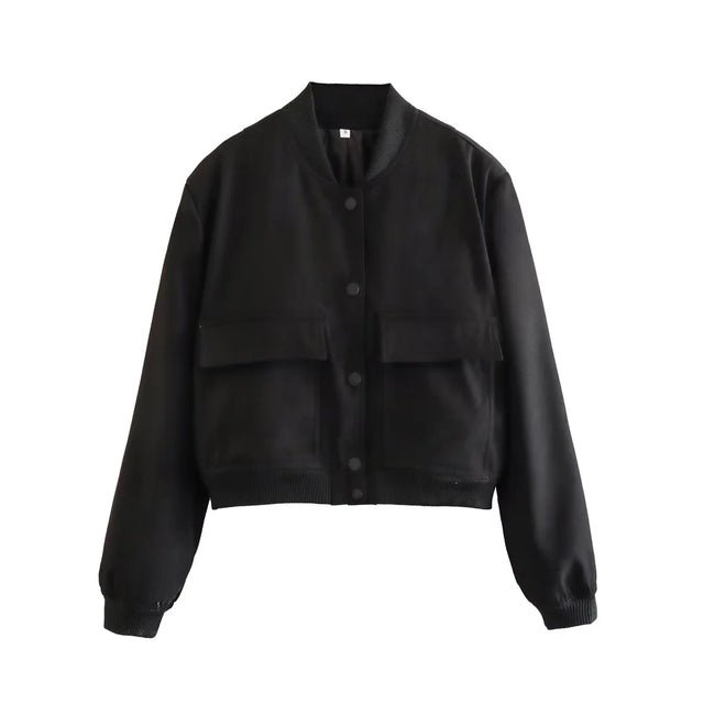 Women's Cropped Bomber Jacket for a Modern and Stylish Look