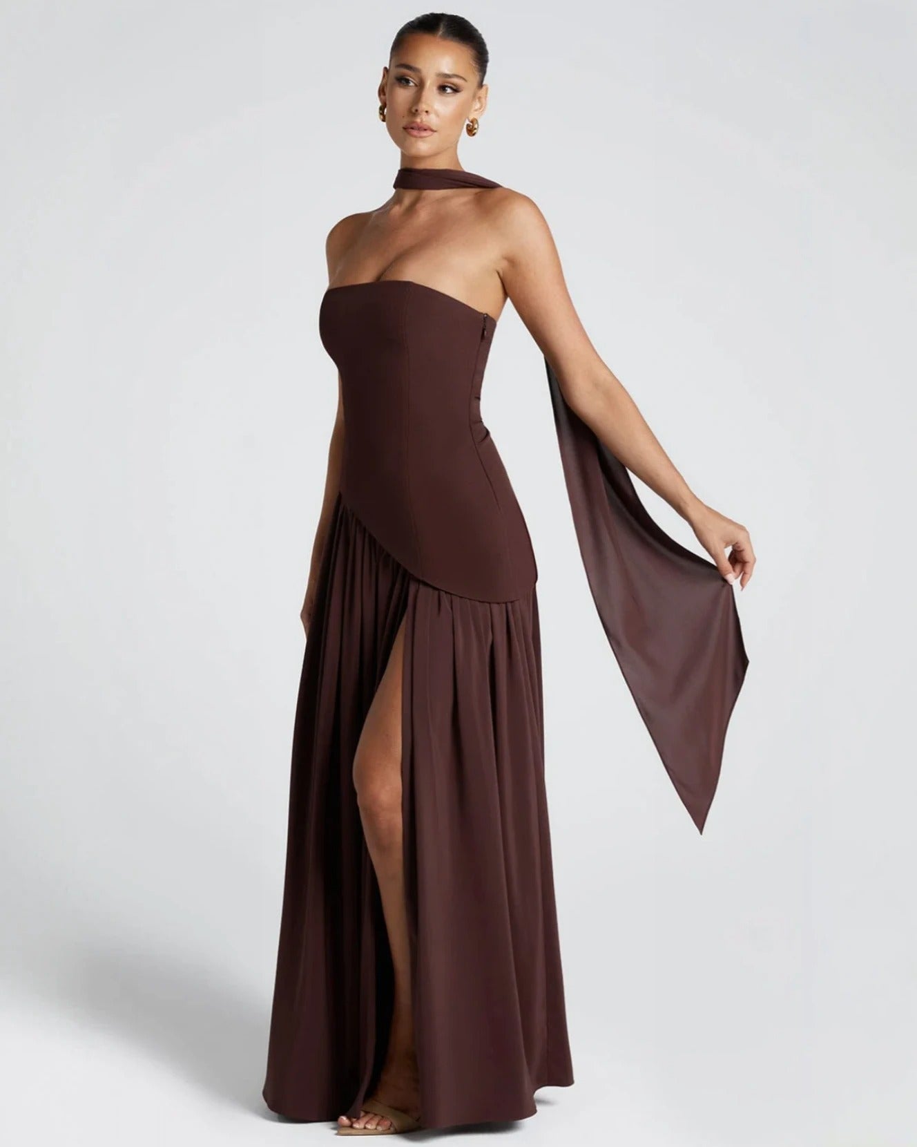 Premium Chic Slit Maxi Dress