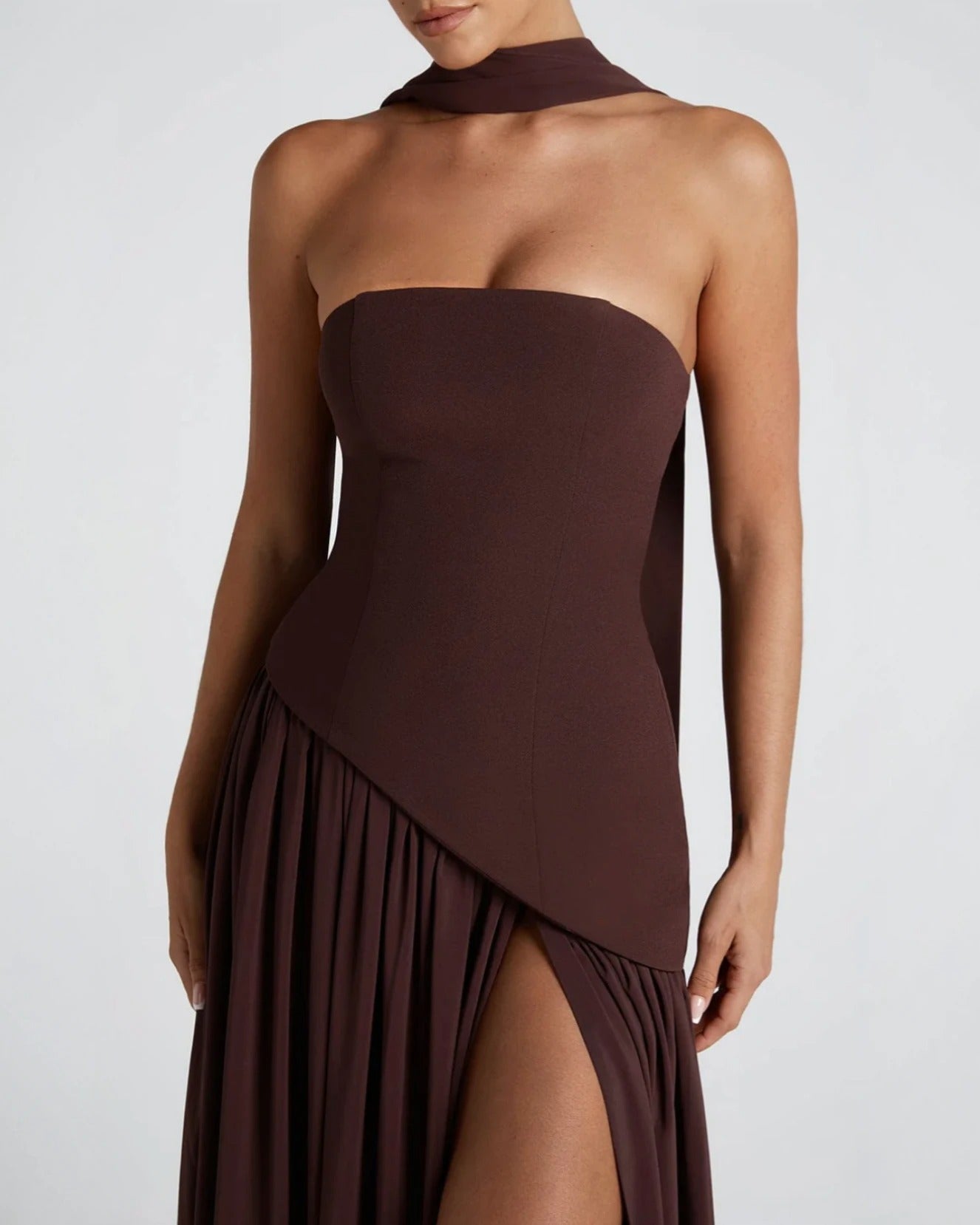 Premium Chic Slit Maxi Dress