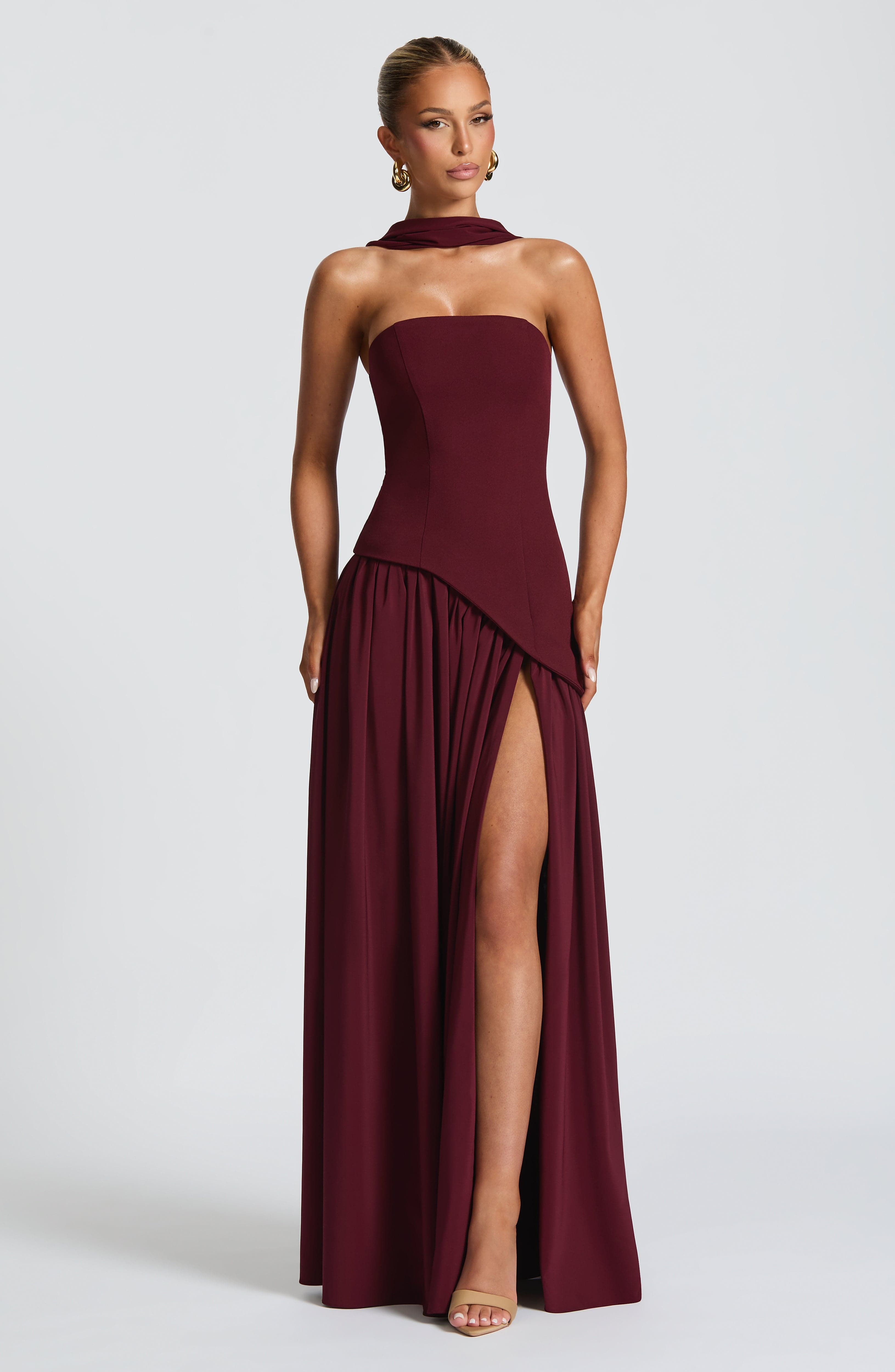 Premium Chic Slit Maxi Dress