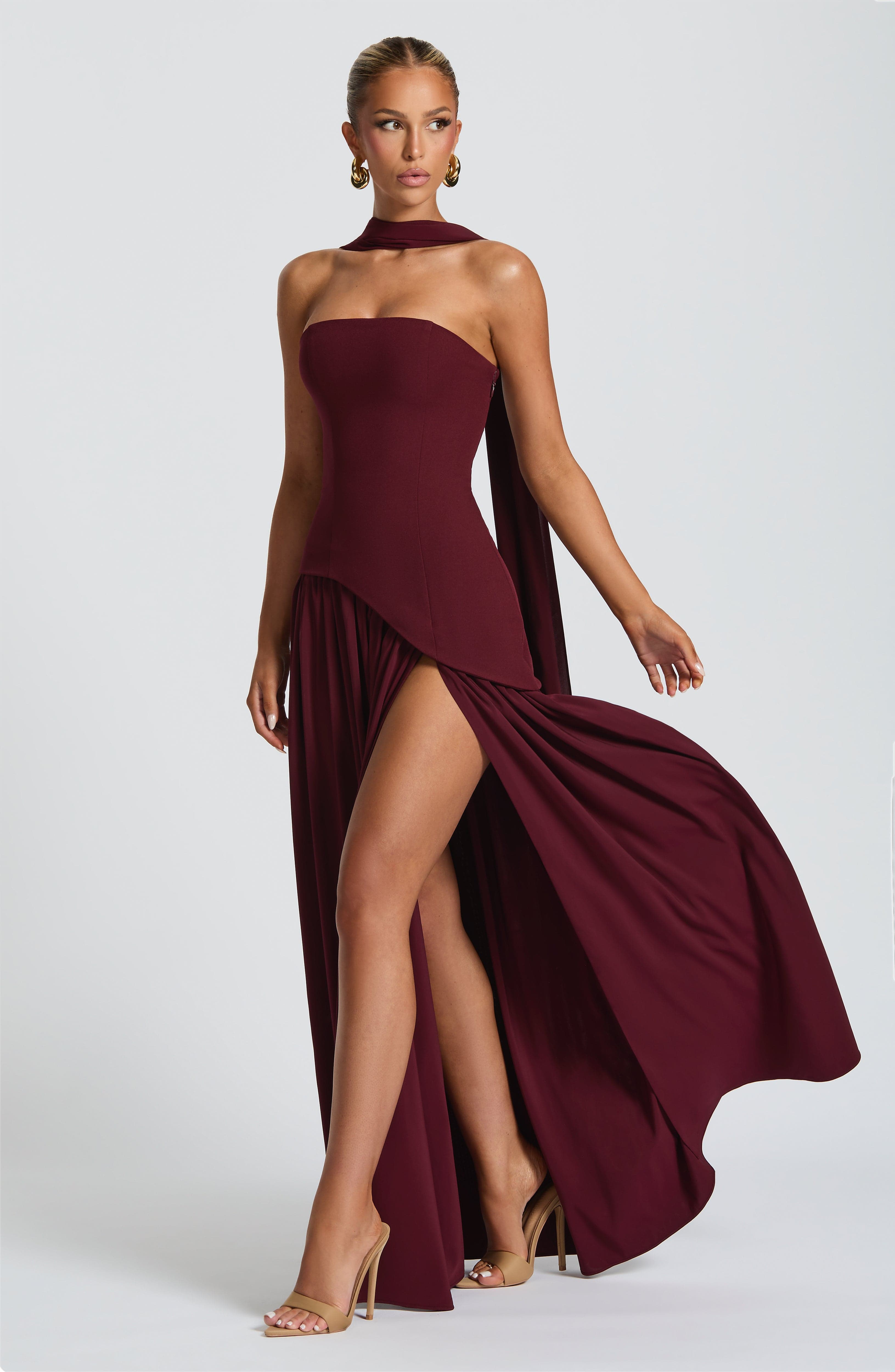 Premium Chic Slit Maxi Dress